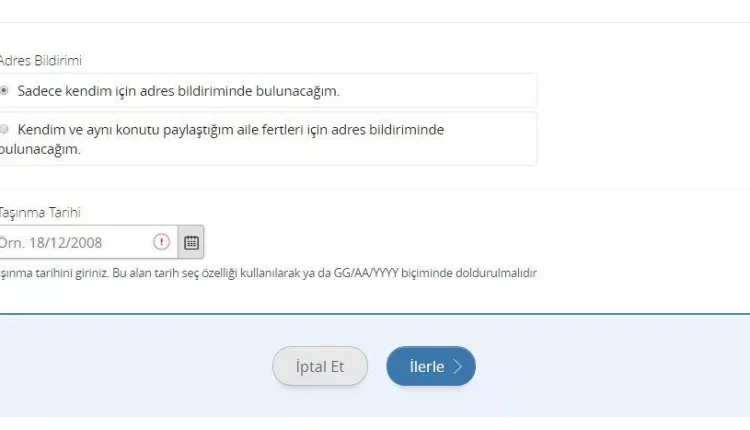 İkametgah Değiştirmek İçin Evraklar