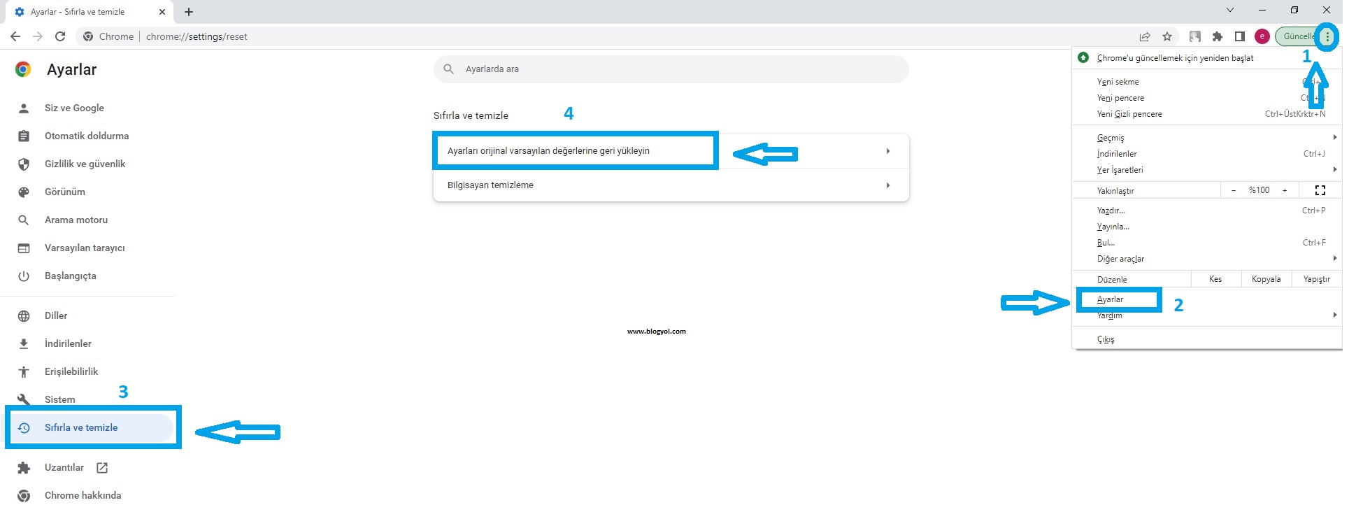 chrome virüsü nasıl temzilenir