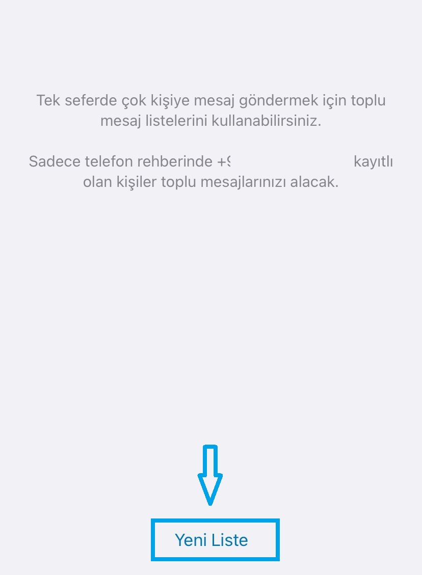 Whatsapp toplu mesaj listesi nasıl yapılır